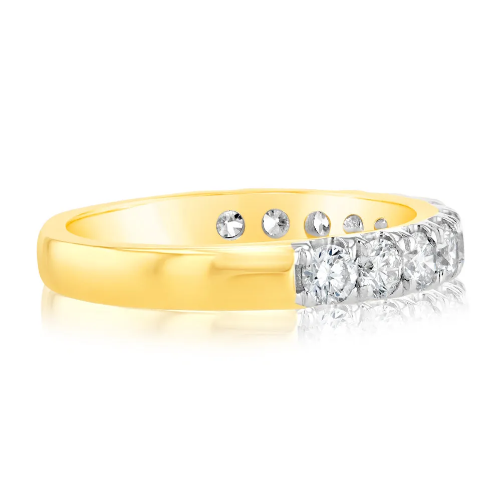 Luminesce Lab Grown Diamond 1 Carat Eternity Ring in 9ct Yellow Gold Shiels