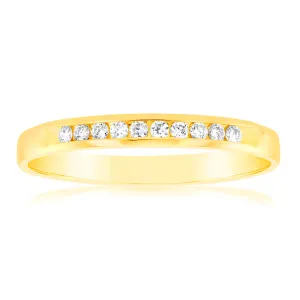 Luminesce Lab Grown Diamond 10-14pt Eternity Ring in 9ct Yellow Gold Shiels