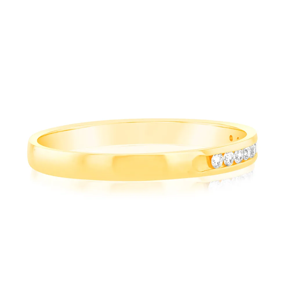Luminesce Lab Grown Diamond 10-14pt Eternity Ring in 9ct Yellow Gold Shiels