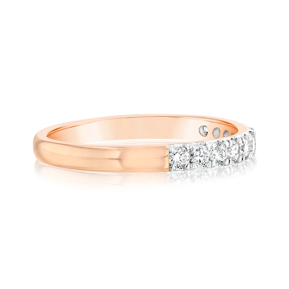 Luminesce Lab Grown Diamond 1/2 Carat Eternity Ring in 9ct Rose Gold Shiels