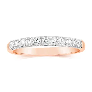 Luminesce Lab Grown Diamond 1/2 Carat Eternity Ring in 9ct Rose Gold Shiels