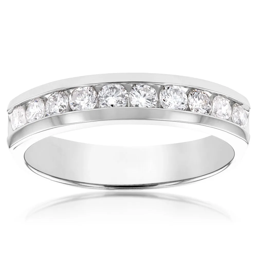 Luminesce Lab Grown Diamond 1/2 Carat Eternity Ring in 9ct White Gold Shiels