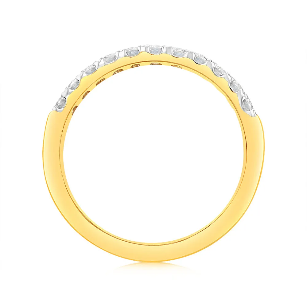 Luminesce Lab Grown Diamond 1/2 Carat Eternity Ring in 9ct Yellow Gold Shiels