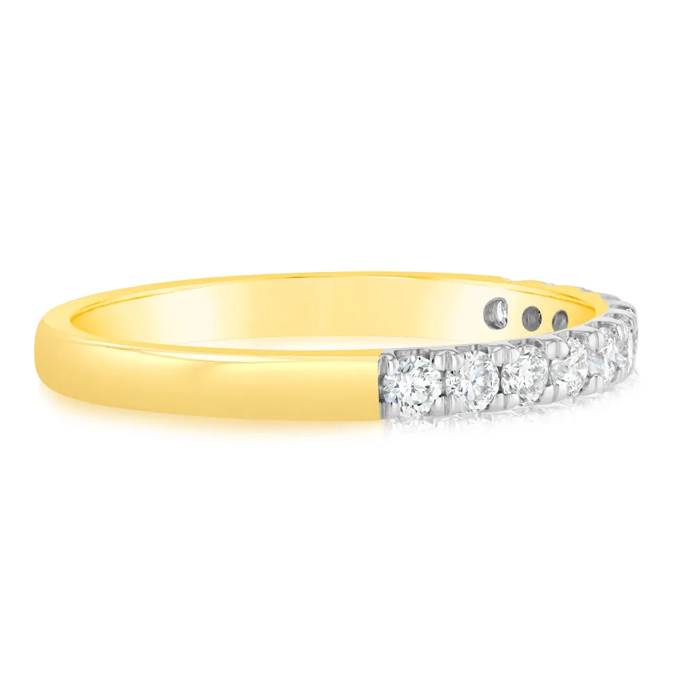 Luminesce Lab Grown Diamond 1/2 Carat Eternity Ring in 9ct Yellow Gold Shiels