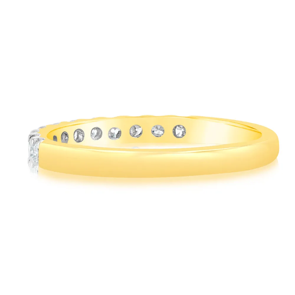 Luminesce Lab Grown Diamond 1/2 Carat Eternity Ring in 9ct Yellow Gold Shiels