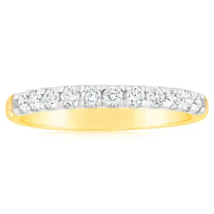 Luminesce Lab Grown Diamond 1/2 Carat Eternity Ring in 9ct Yellow Gold Shiels