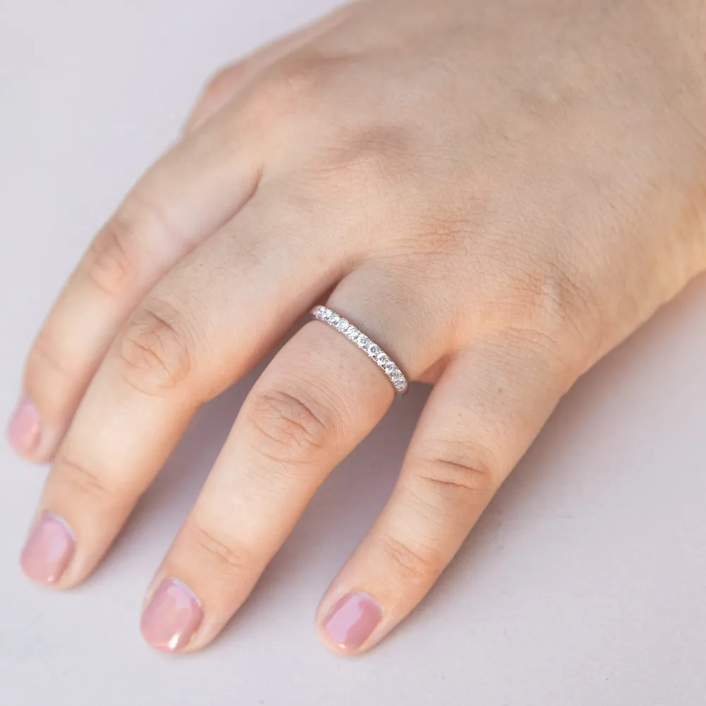 Luminesce Lab Grown Diamond 1/3 Carat Eternity Ring in 9ct White Gold Shiels