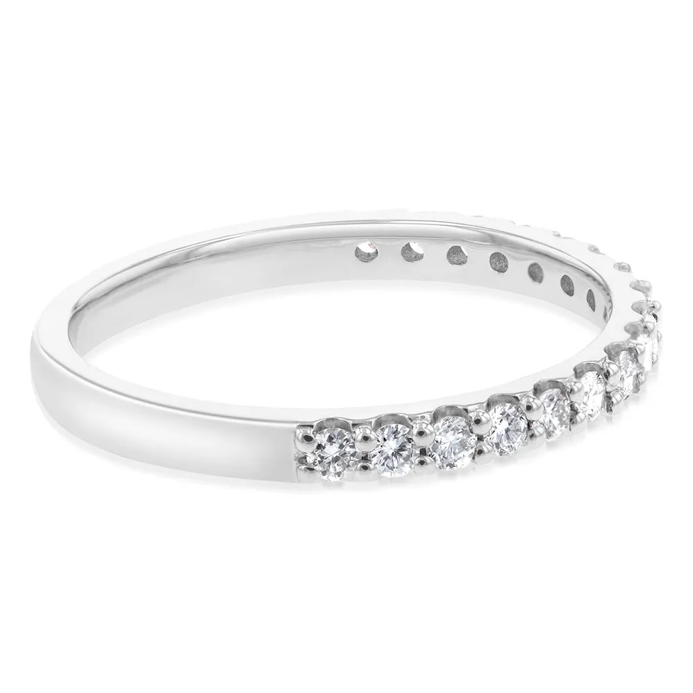 Luminesce Lab Grown Diamond 1/3 Carat Wedding Band 14ct White Gold Shiels