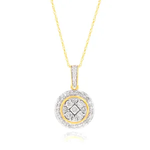 Luminesce Lab Grown Diamond 1/5 Carat Pendant with Chain in 9ct Yellow Gold Shiels