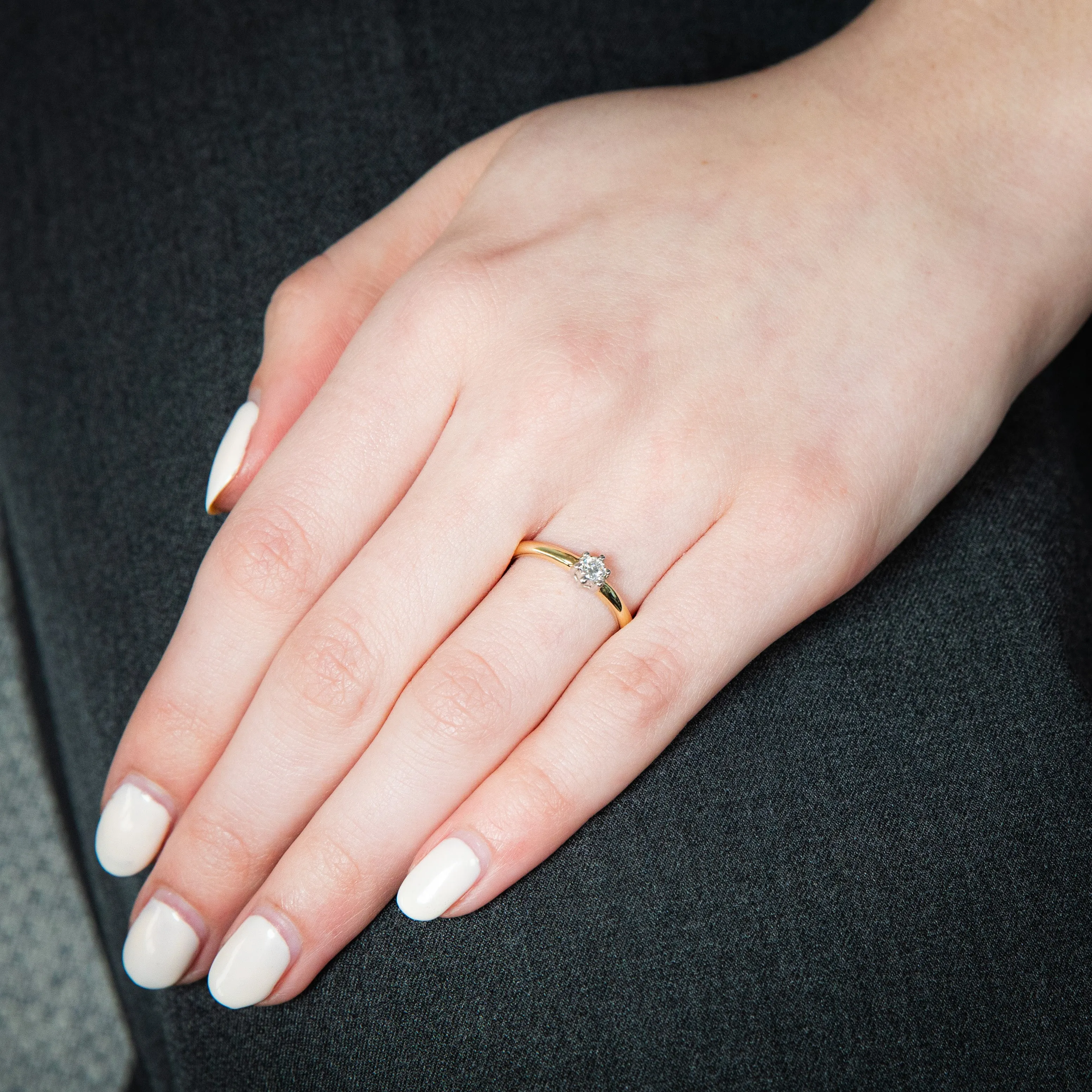 Luminesce Lab Grown Diamond 6 Claw Ring In 9ct Yellow Gold Shiels