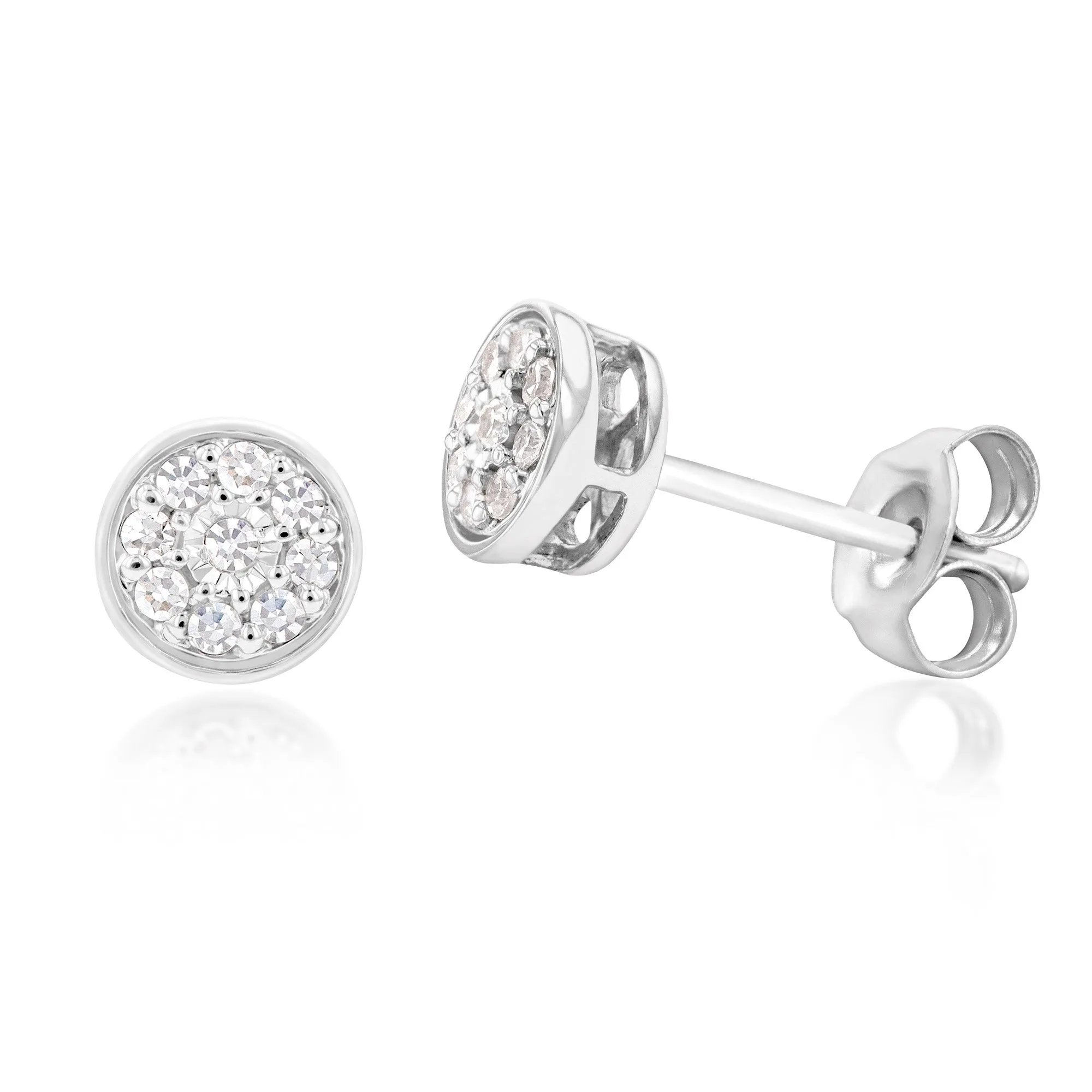 Luminesce Lab Grown Diamond Cluster Studs Shiels