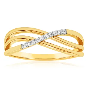Luminesce Lab Grown Diamond Dress Ring in 9ct Yellow Gold Shiels