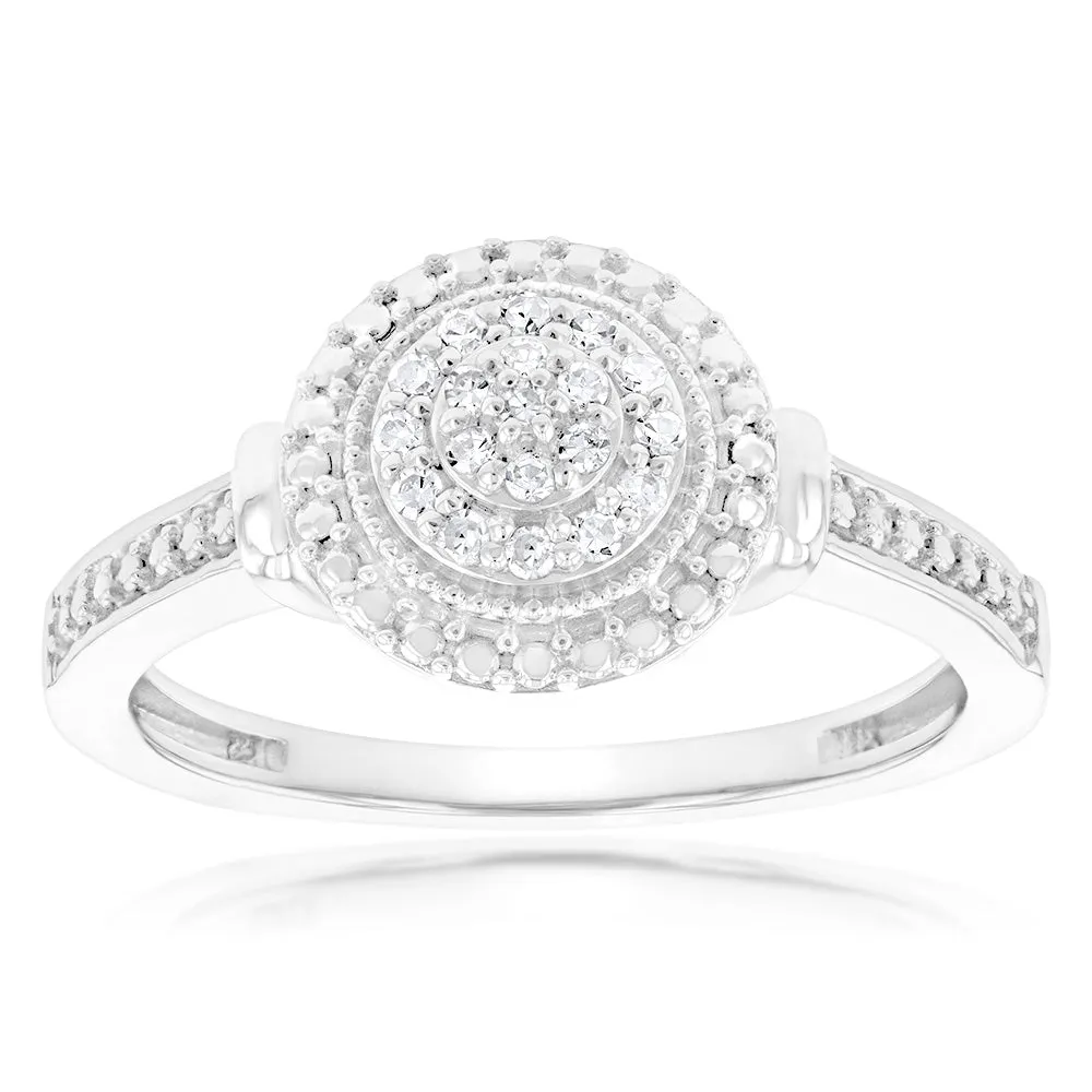 Luminesce Lab Grown Diamond Ring in Silver Shiels