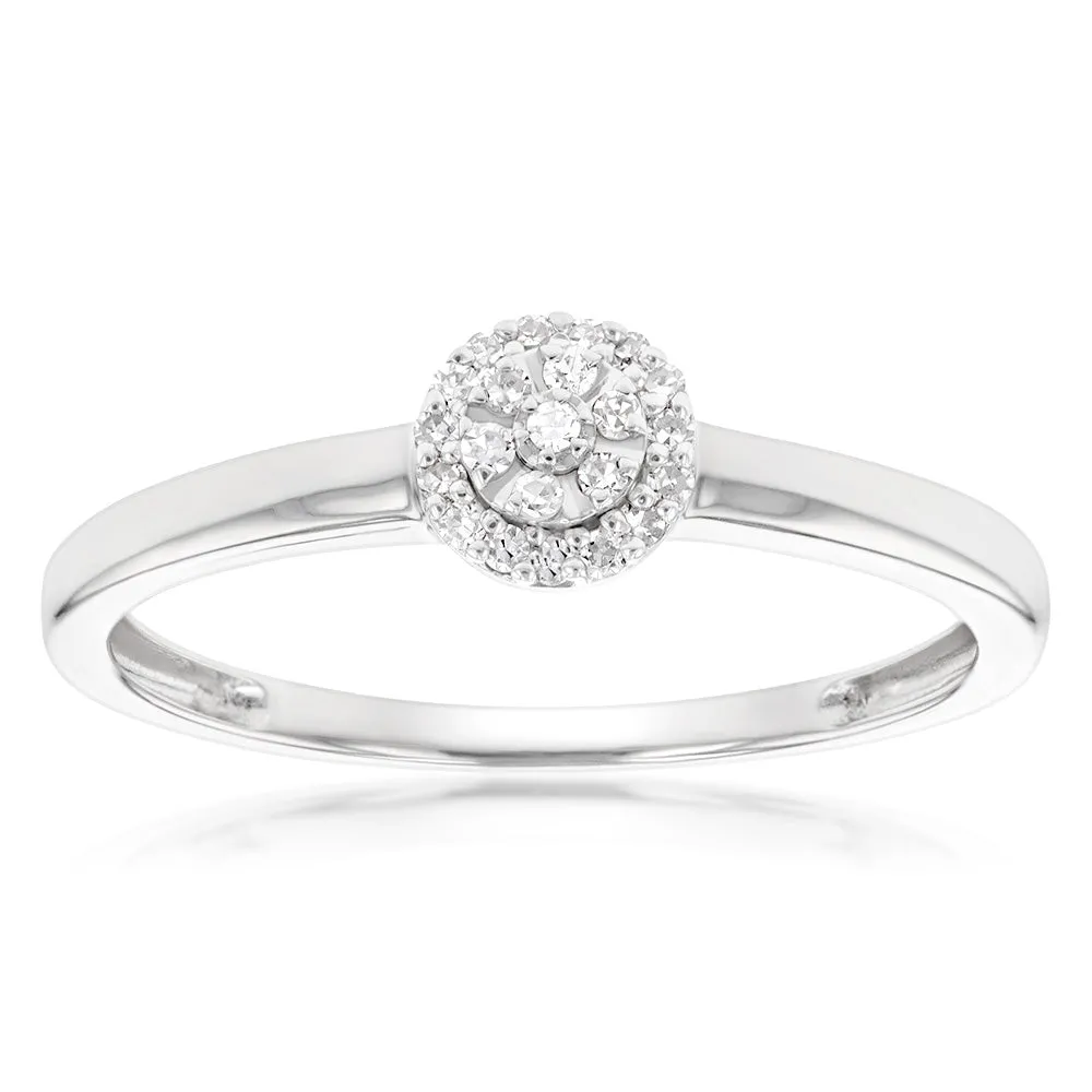 Luminesce Lab Grown Diamond Ring in Silver Shiels