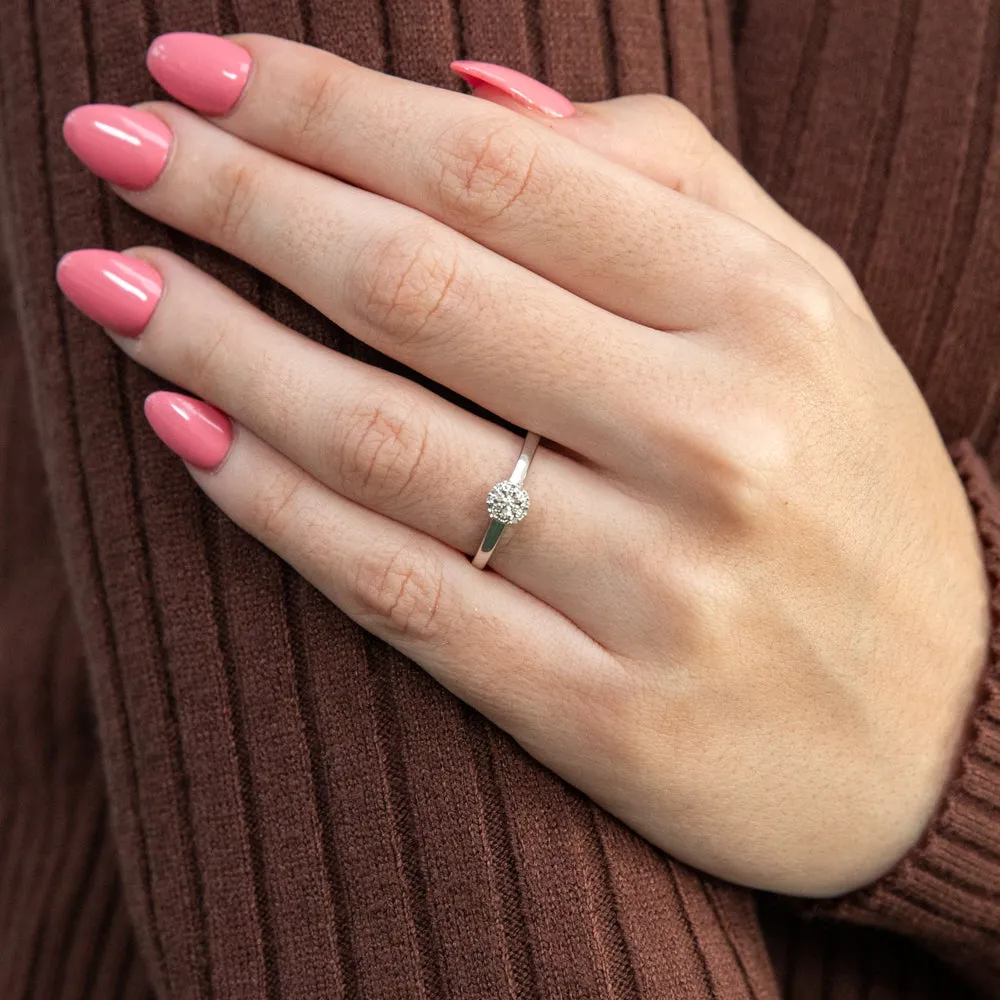 Luminesce Lab Grown Diamond Ring in Silver Shiels