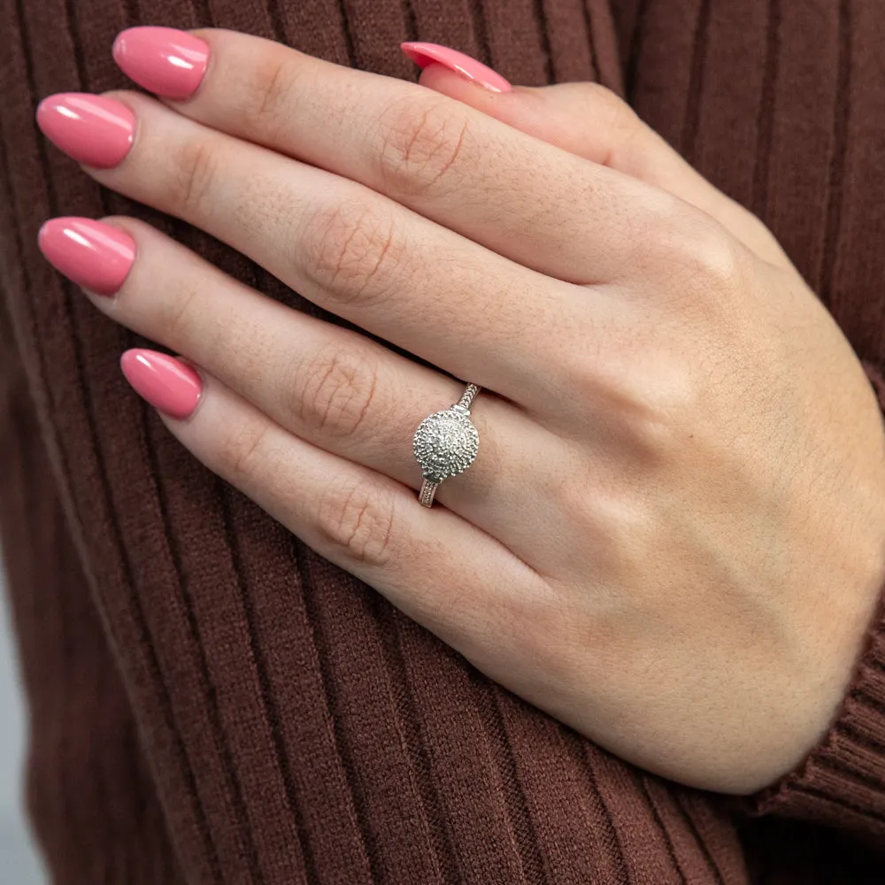 Luminesce Lab Grown Diamond Ring in Silver Shiels