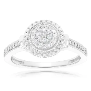Luminesce Lab Grown Diamond Ring in Silver Shiels