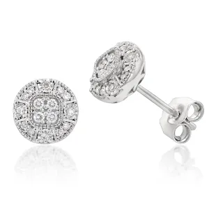 Luminesce Lab Grown Diamond Stud Earrings in Silver Shiels