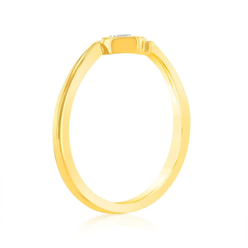 Luminesce Lab Grown Single Diamond Ring In 9ct Yellow Gold Shiels