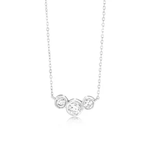 Luminesce Lab Grown Sterling Silver 1 Carat Diamond 45cm Chain Included Shiels