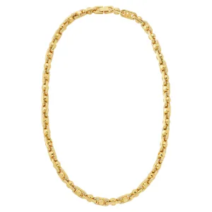 Michael Kors Gold Plated Brass Astor Link Pave 16" Chain Shiels