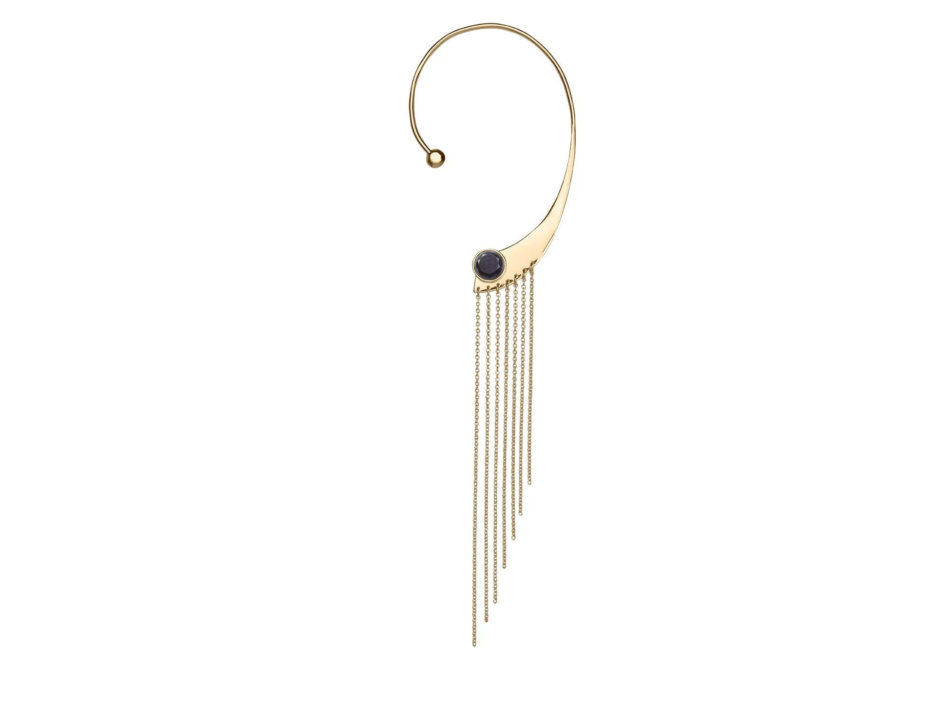 Our Lips 18K Gold Earring w. Diamond