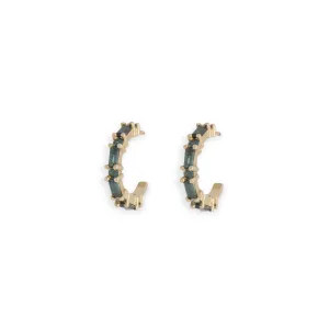 Parti Sapphire Huggie Small Earrings Pieces of Eight