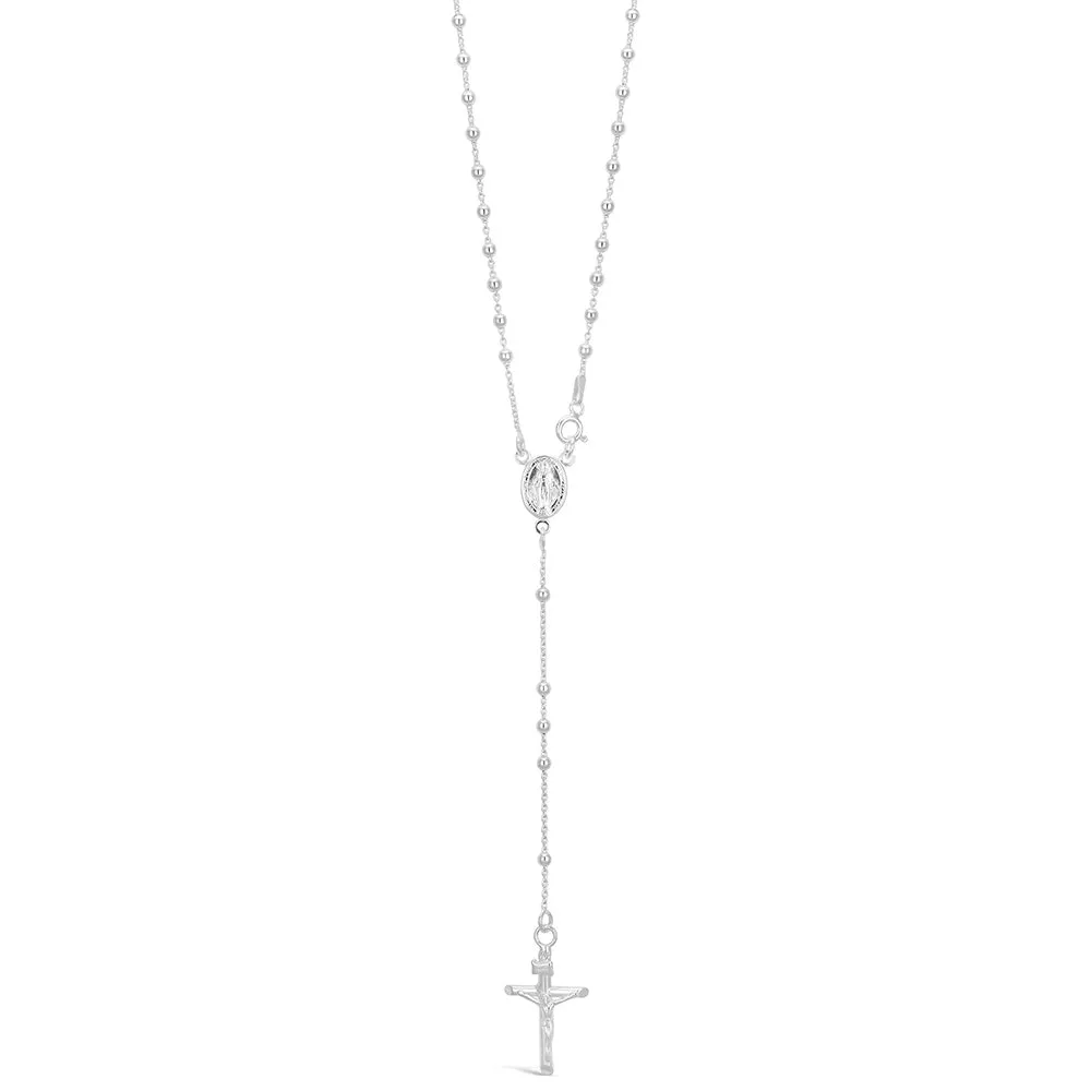 Rosary Bead 45cm Chain with Cross Shiels