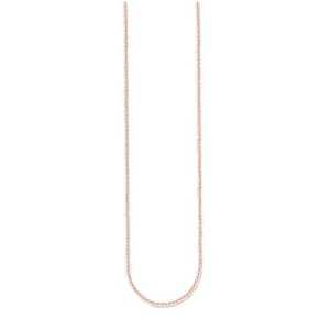 Rose Gold Plated Sterling Silver Thomas Sabo Fine Box Link 45-50cm Shiels