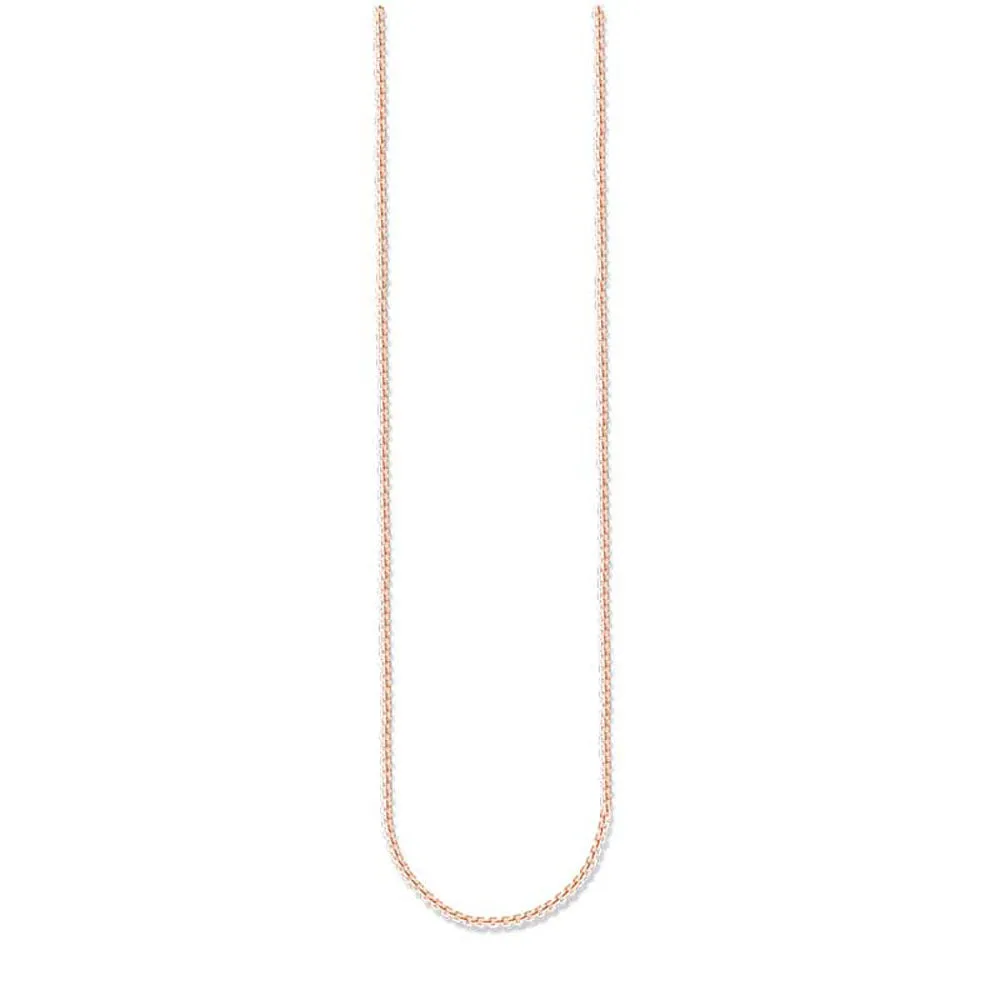 Rose Gold Plated Sterling Silver Thomas Sabo Fine Box Link 45-50cm Shiels