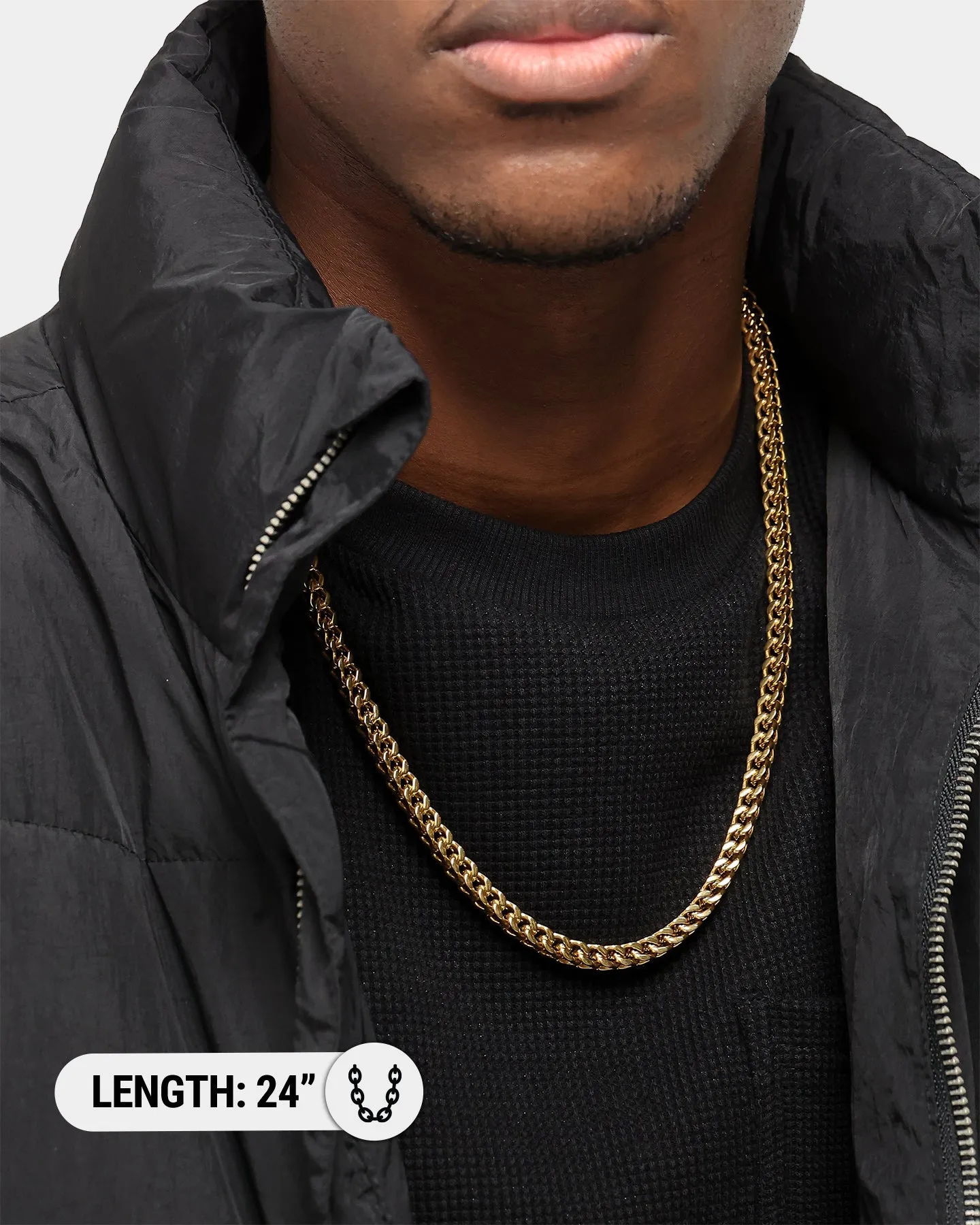 Saint Morta Franco 24 Inch 6MM Chain Gold