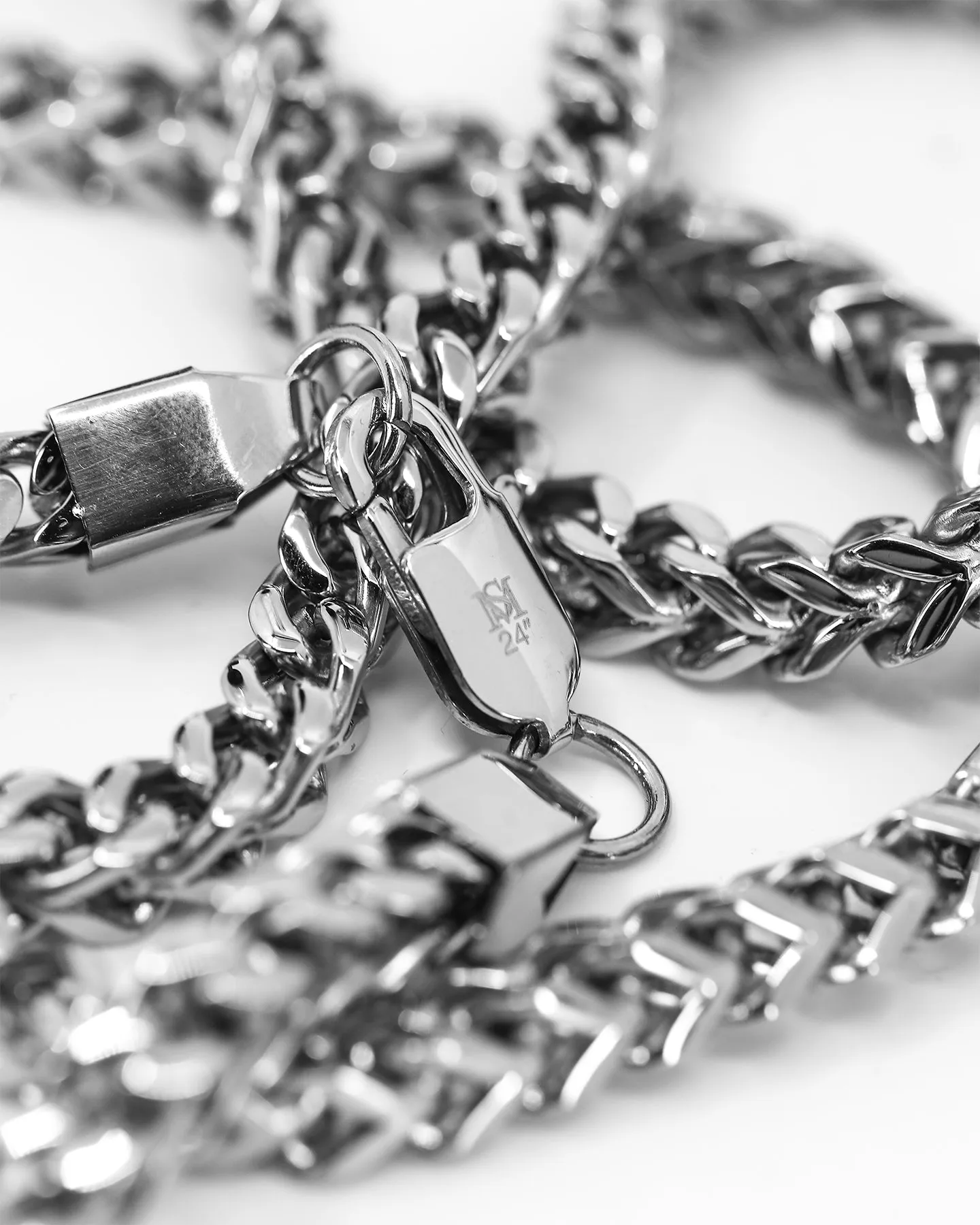 Saint Morta Franco 24 Inch 6MM Chain Silver