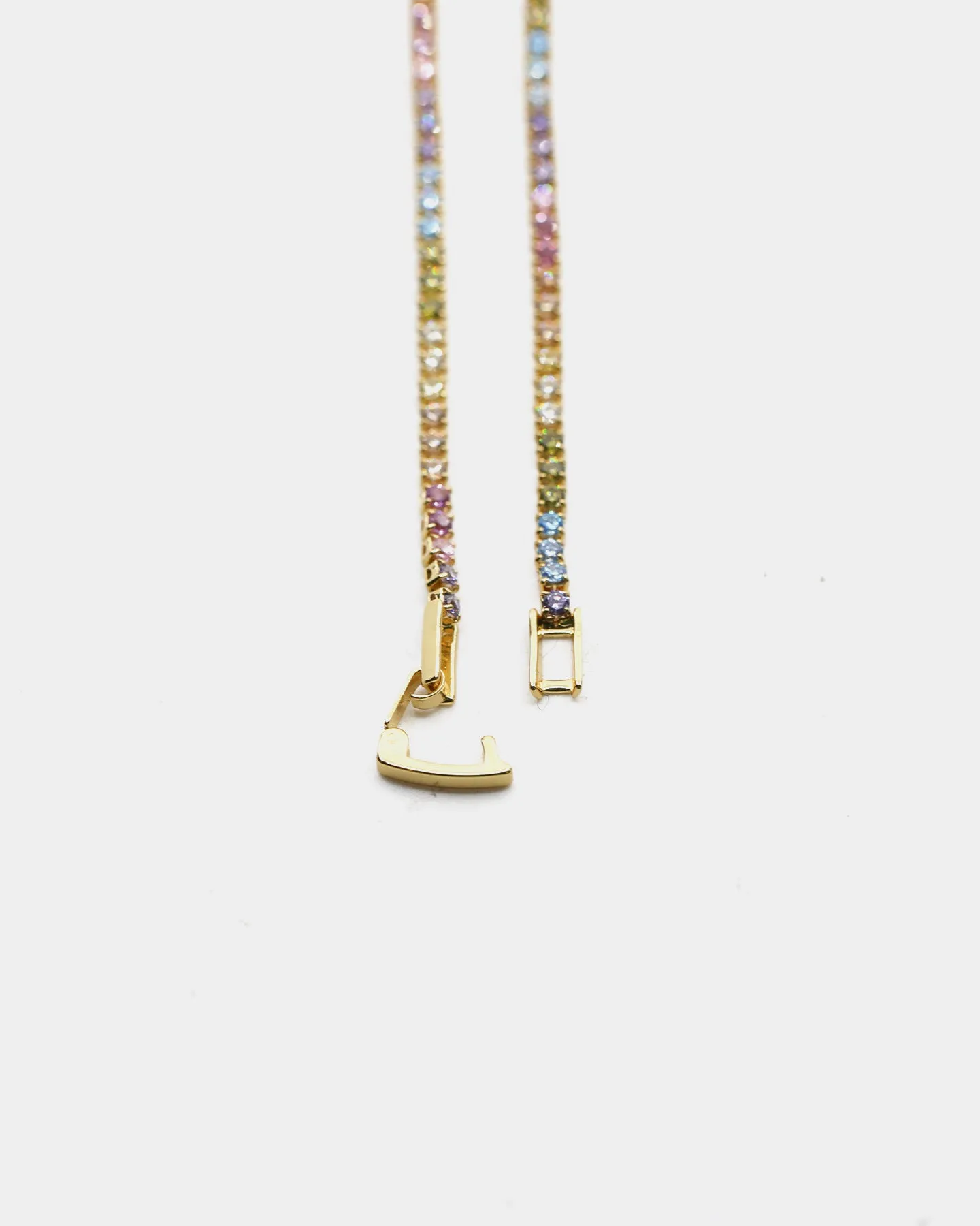 Saint Morta Micro 18" Rainbow Tennis Necklace Rainbow