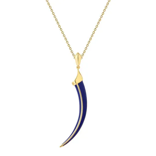 Shaun Leane Sabre Solis 18ct Yellow Gold Vermeil Sterling Silver Atlantic Ceramic Necklace
