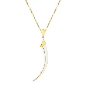 Shaun Leane Sabre Solis 18ct Yellow Gold Vermeil Sterling Silver Chalk Ceramic Necklace