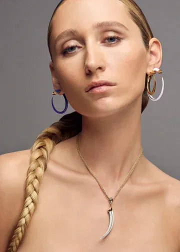 Shaun Leane Sabre Solis 18ct Yellow Gold Vermeil Sterling Silver Chalk Ceramic Necklace
