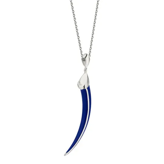 Shaun Leane Sabre Solis Sterling Silver Atlantic Ceramic Necklace
