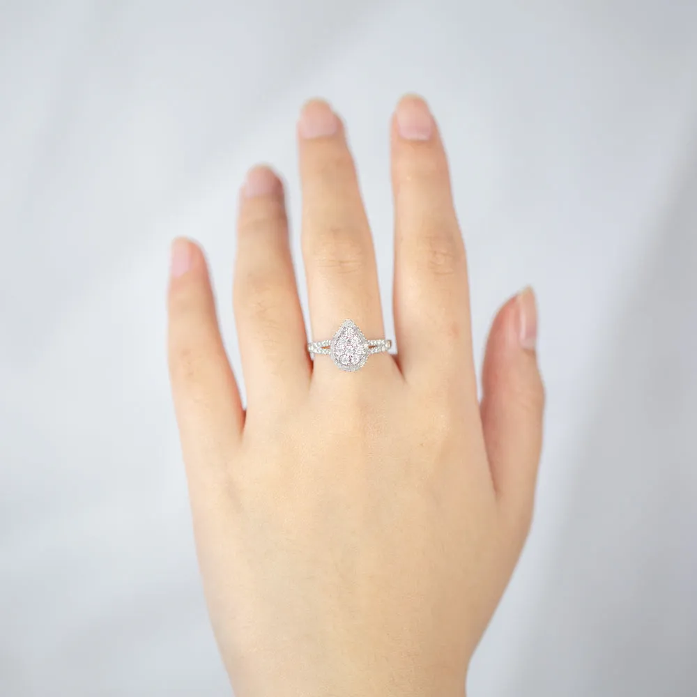 Silver 1/2 Carat Cluster Dress Ring with 55 Brilliant Diamonds Shiels