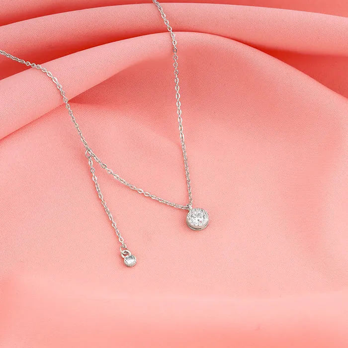 Silver Drip of Delight Necklace Giva