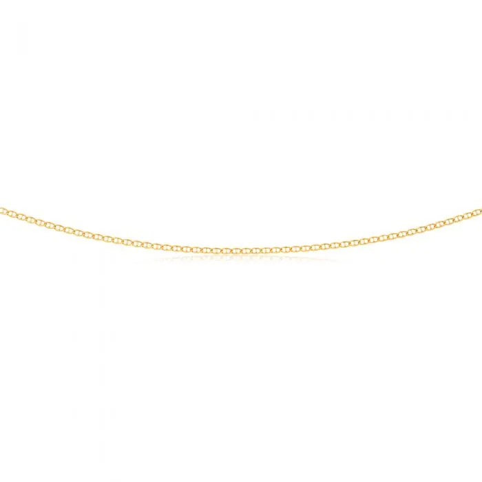 Silverfilled 45cm Anchor Link Chain 40Gauge Shiels