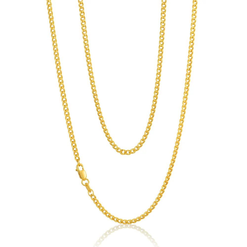 Silverfilled Curb Chain 50cm 70 Gauge Shiels