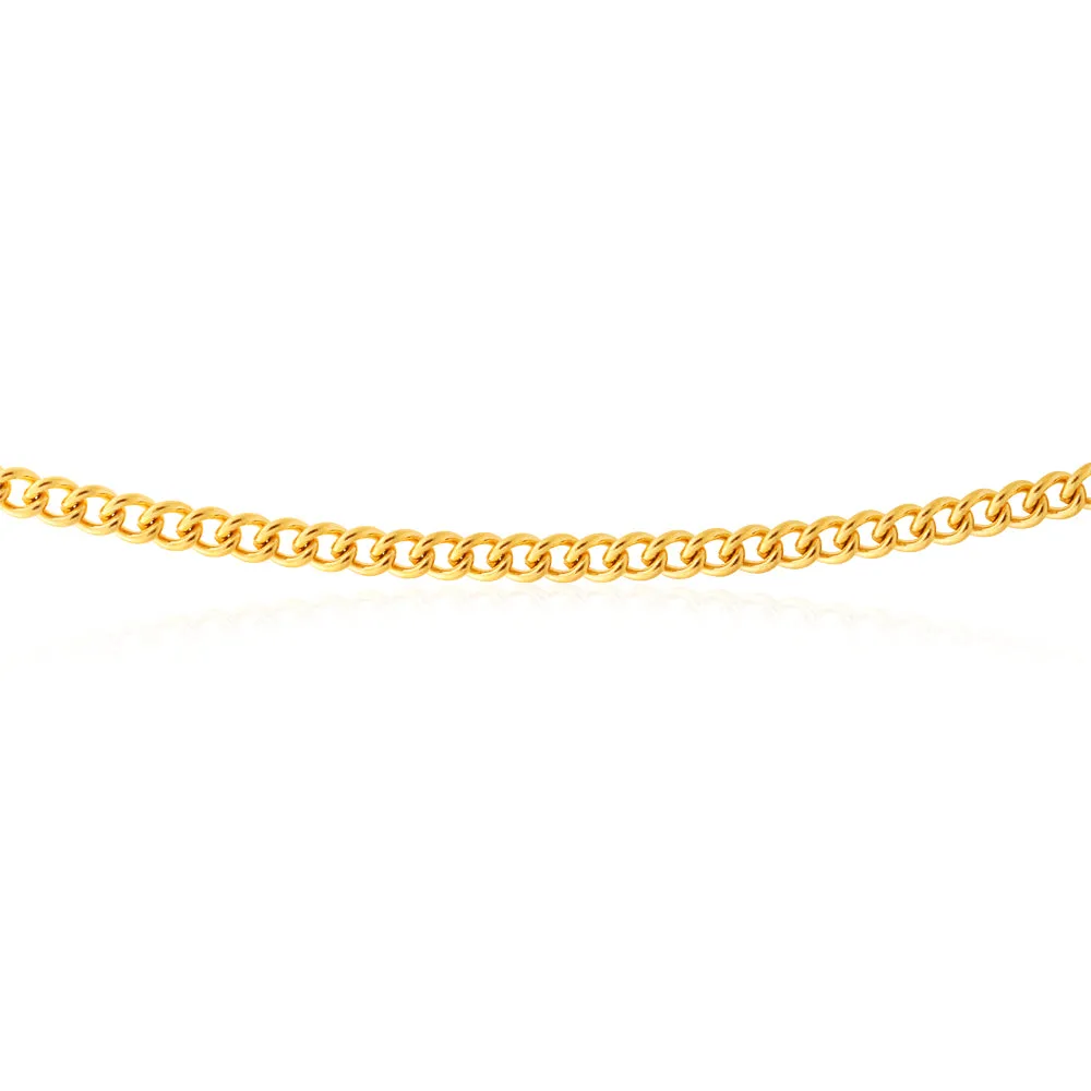 Stainless Steel Gold Plated 55cm Curb Chain Shiels