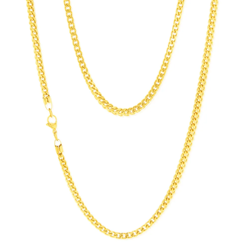 Stainless-Steel Gold-Plated Wheat 60cm Chain Shiels