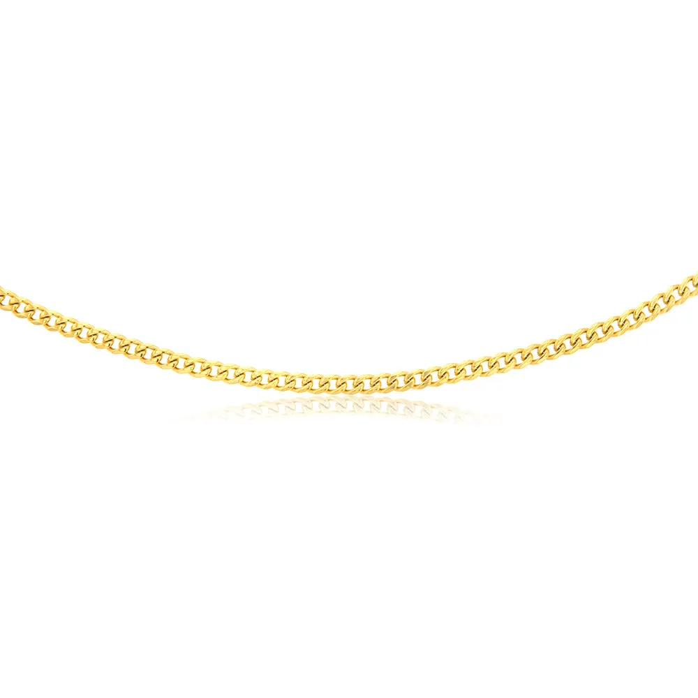 Stainless Steel Gold Polished Curb 60cm Chain Shiels