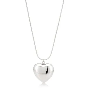 Stainless Steel Large Heart Pendant with 80cm Stainless Steel Chain Shiels
