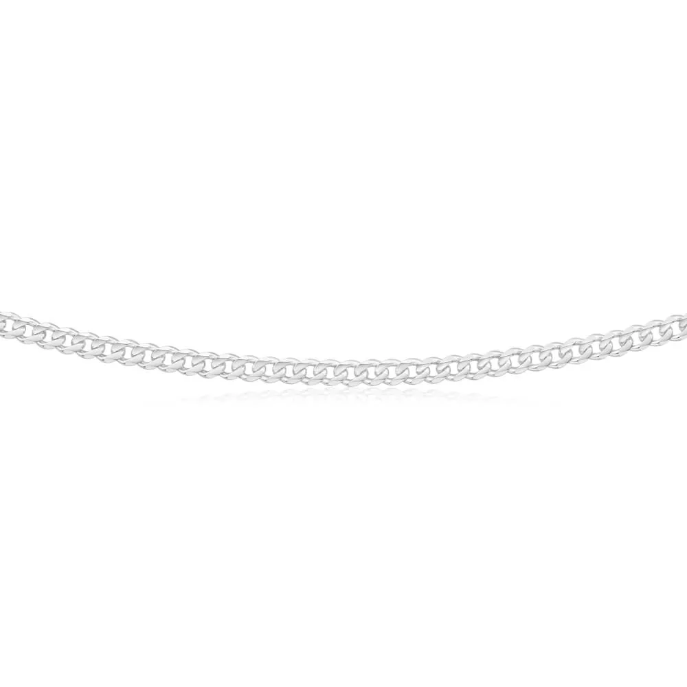 Sterling Silver 100 Gauge Diamond Cut 50cm Curb Chain Shiels