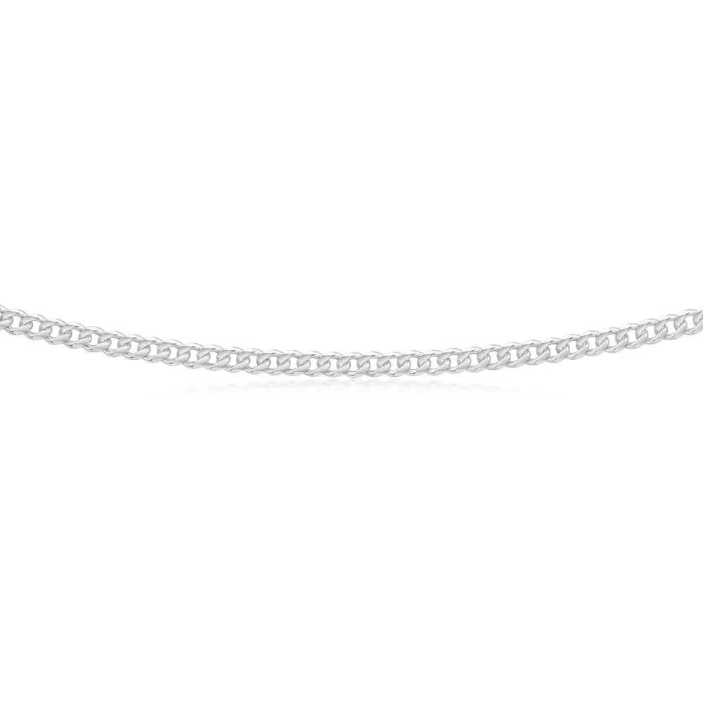 Sterling Silver 100 Gauge Diamond Cut 55cm Curb Chain Shiels