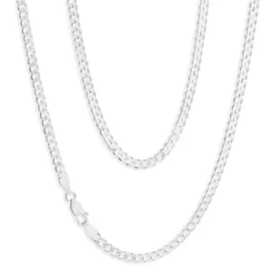Sterling Silver 100 Gauge Diamond Cut 70cm Curb Chain Shiels