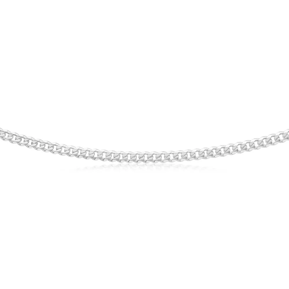 Sterling Silver 120 Gauge Diamond Cut 50cm Curb Chain Shiels
