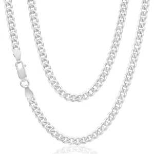 Sterling Silver 120 Gauge Diamond Cut 50cm Curb Chain Shiels